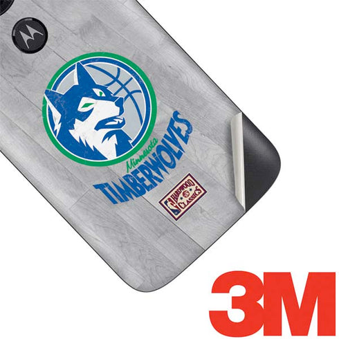 NBA Minnesota Timberwolves Hardwood Classics Moto E5 Play Skin